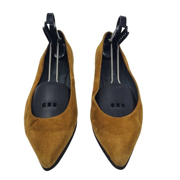 Jeffrey‎ Campbell Brown/ Mustard Suede Pointed Toe  Slip-On Women's Flats SZ 10 - Picture 6 of 6